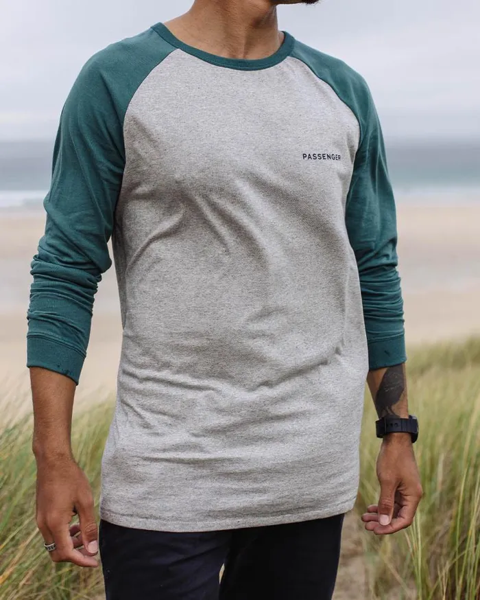 Passenger Clothing Made To Roam Recycled LS TShirt Grey Marl Men TShirts and Vests