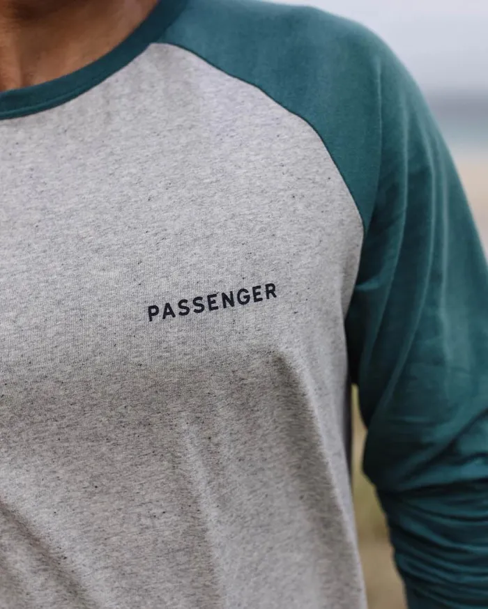 Passenger Clothing Made To Roam Recycled LS TShirt Grey Marl Men TShirts and Vests