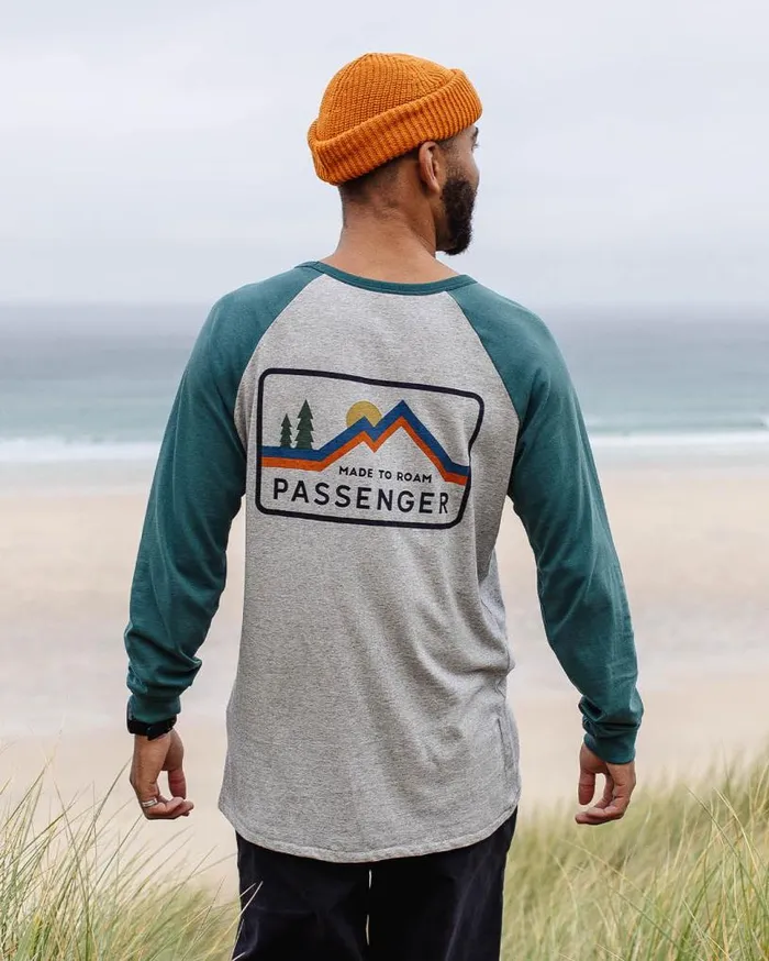 Passenger Clothing Made To Roam Recycled LS TShirt Grey Marl Men TShirts and Vests