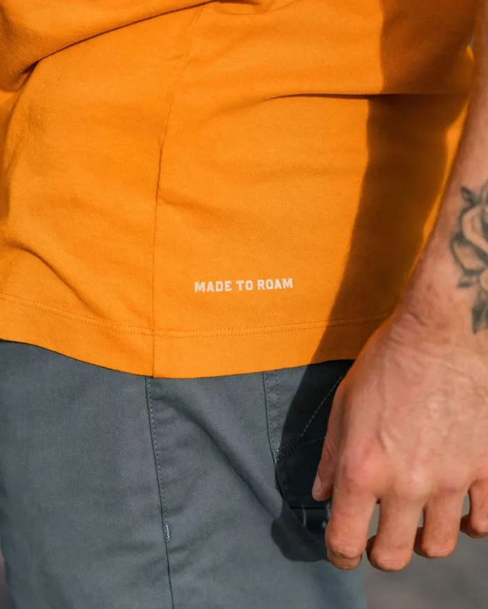 Passenger Clothing Purpose Recycled Relaxed Fit TShirt Sunrise Orange Men TShirts and Vests