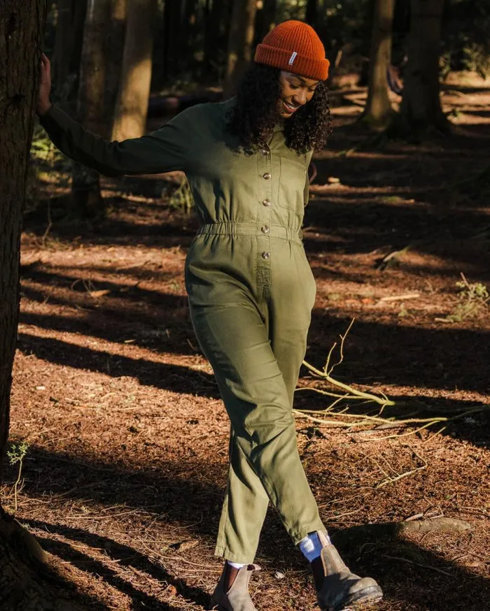 Passenger Clothing Resonate Boiler Suit Khaki Women Dungarees and Trousers