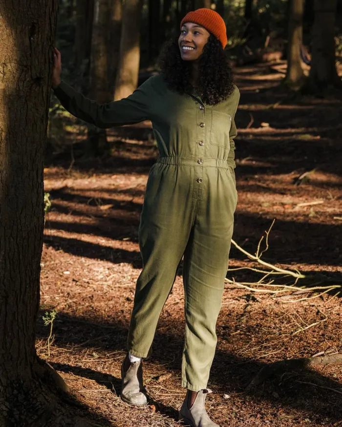 Passenger Clothing Resonate Boiler Suit Khaki Women Dungarees and Trousers