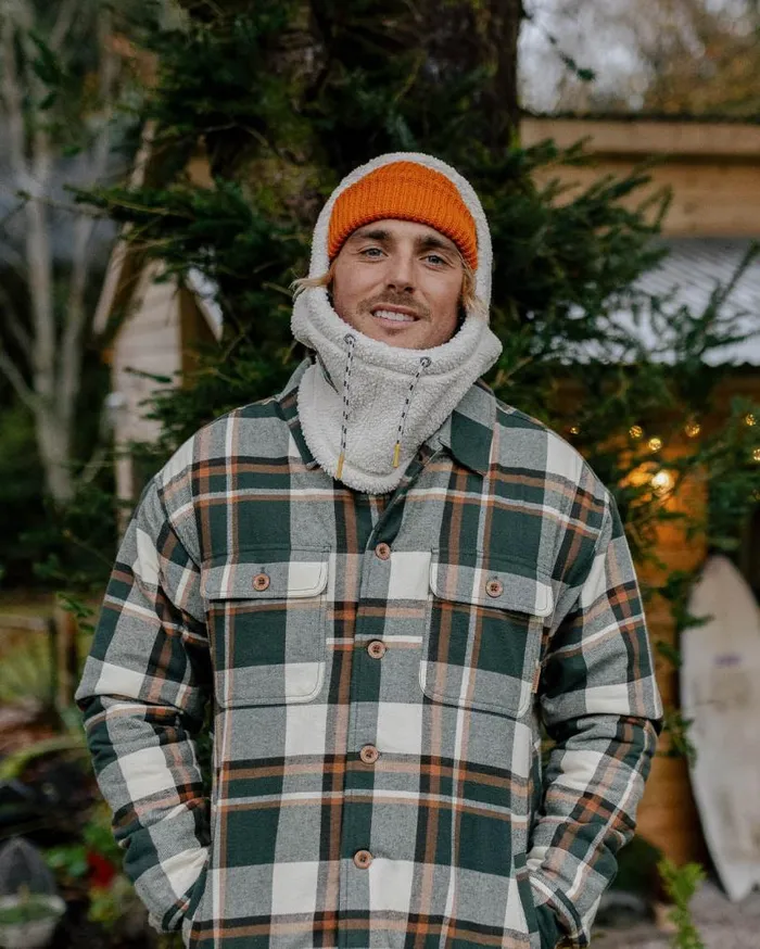 Passenger Clothing Snowdrift Recycled Polar Fleece Hood Birch WomenMen Scarves and Neckwear