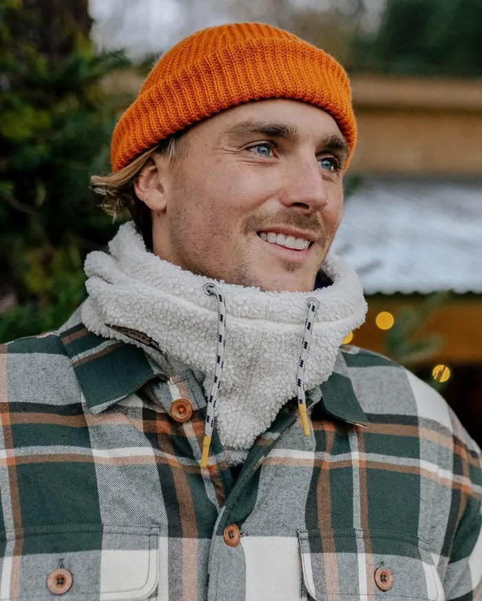 Passenger Clothing Snowdrift Recycled Polar Fleece Hood Birch WomenMen Scarves and Neckwear