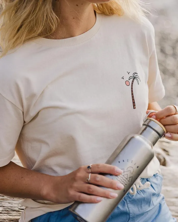 Passenger Clothing Sundaze Oversized Recycled Cotton TShirt Birch Women Tops and TShirts