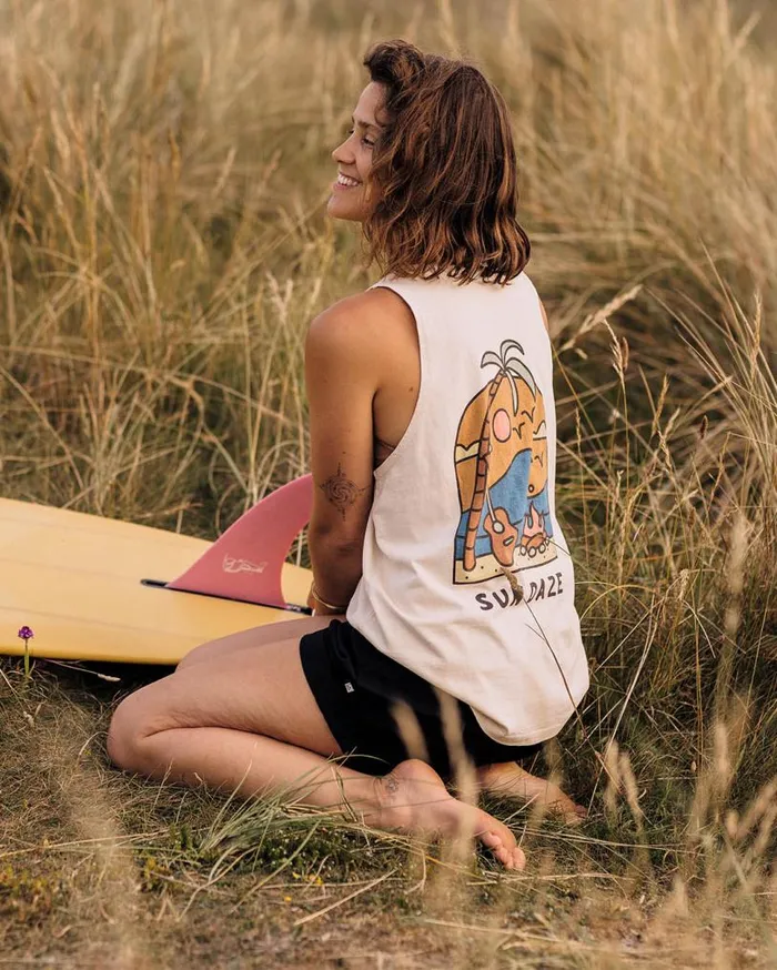 Passenger Clothing Sundaze Recycled Cotton Vest Birch Women Tops and TShirts