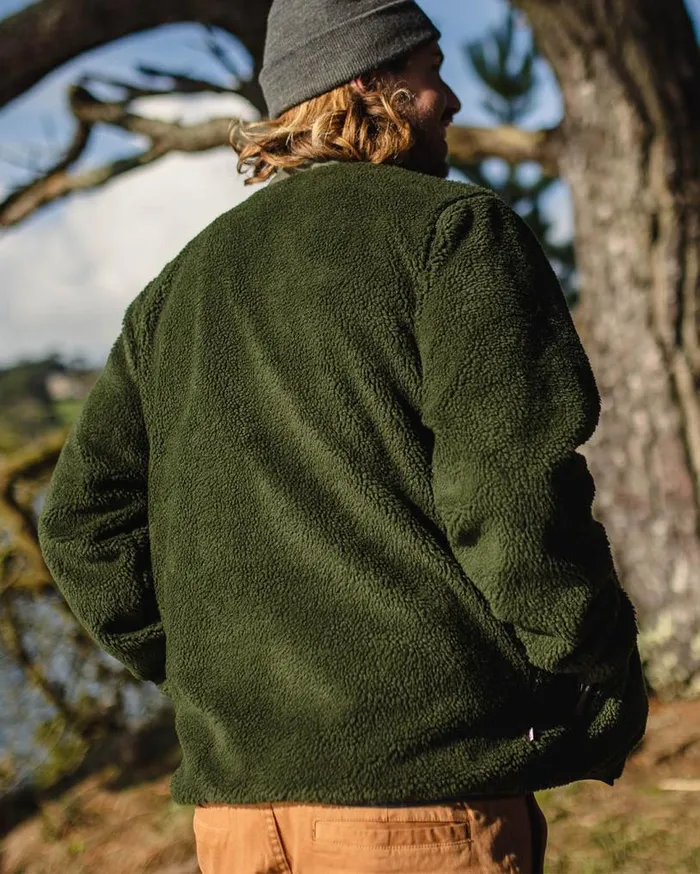 Passenger Clothing Trekker Recycled DeepPile Sherpa Fleece Fir Tree Men Fleece
