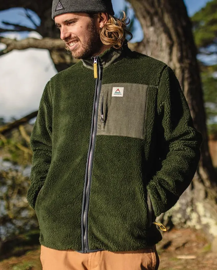 Passenger Clothing Trekker Recycled DeepPile Sherpa Fleece Fir Tree Men Fleece