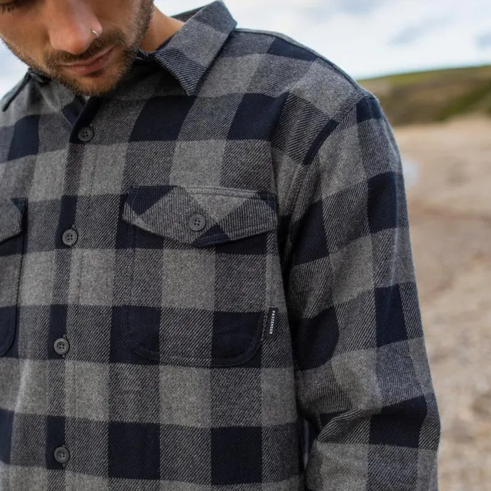 Passenger Clothing Vacant Shirt Buffalo Check Black Men Shirts