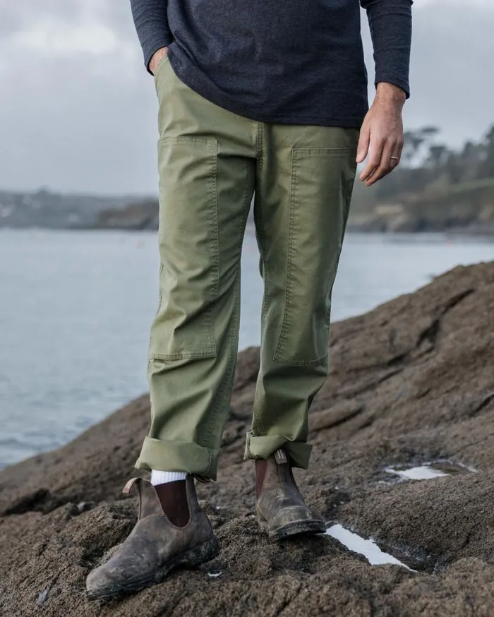 Passenger Clothing Vantage Organic Cotton Canvas Trouser Khaki Men Trousers