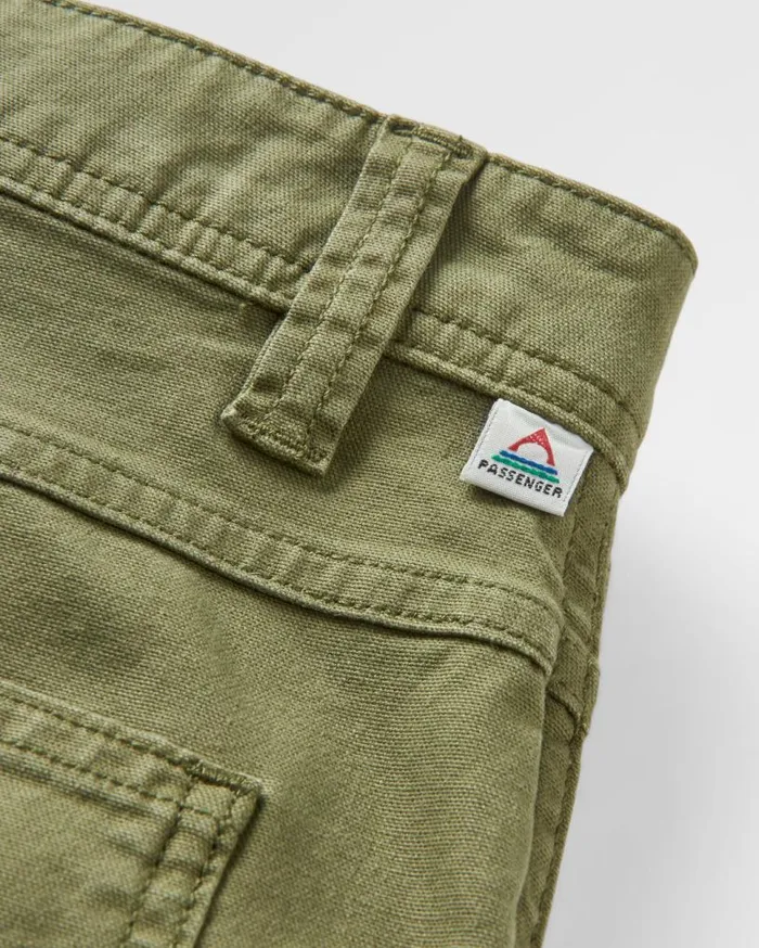 Passenger Clothing Vantage Organic Cotton Canvas Trouser Khaki Men Trousers
