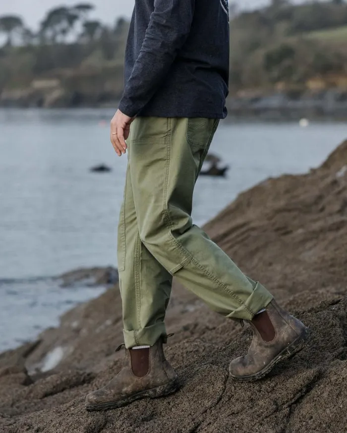 Passenger Clothing Vantage Organic Cotton Canvas Trouser Khaki Men Trousers