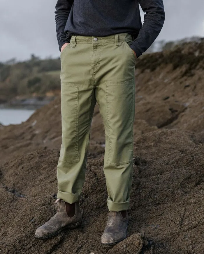 Passenger Clothing Vantage Organic Cotton Canvas Trouser Khaki Men Trousers