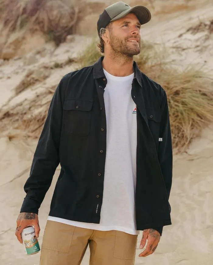 Passenger Clothing Vision Organic Cotton Shirt Black Men Shirts