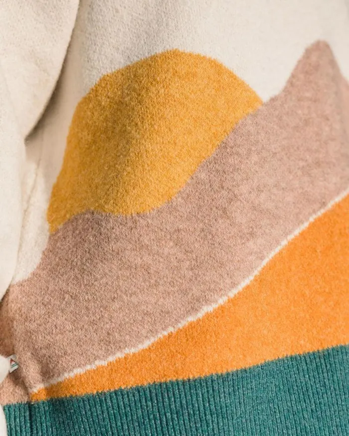 Passenger Clothing Vista Recycled Oversized Knitted Jumper Off White Women Knitwear