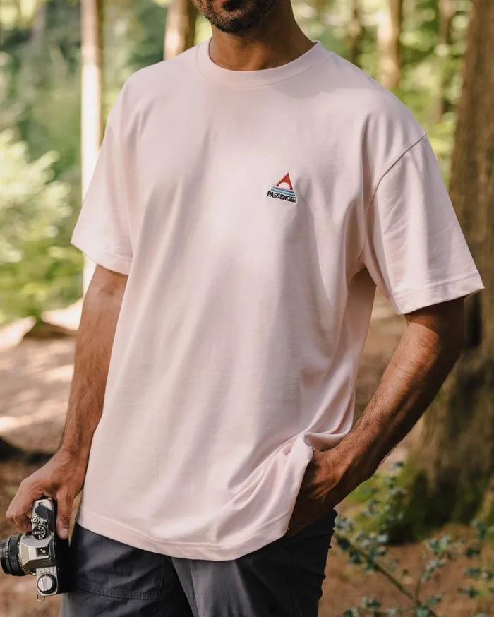 Passenger Clothing Vita Organic Relaxed Fit TShirt Barely Pink Men TShirts and Vests