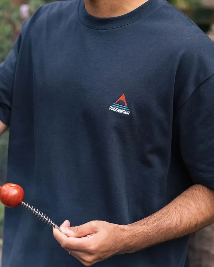 Passenger Clothing Vita Organic Relaxed Fit TShirt Deep Navy Men TShirts and Vests