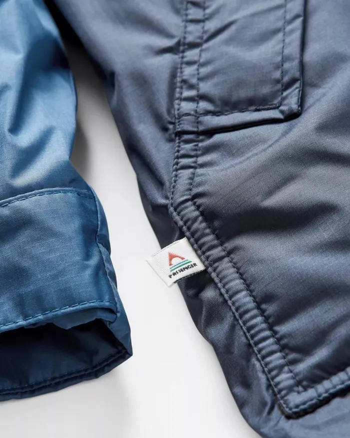 Passenger Clothing Waves Recycled Sherpa Lined Changing Robe Dark Denim Deep Navy WomenMen Changing Robes and Ponchos
