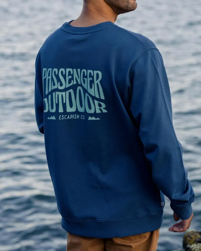 Passenger Clothing Yuca Recycled Cotton Sweatshirt Dark Denim Men Hoodies and Sweatshirts Passenger Clothing Yuca Recycled Cotton Sweatshirt Dark Denim Men Hoodies and Sweatshirts