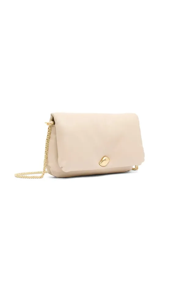 Perla Padded Chain Crossbody Natural Beige Women Aje Handbags 038 Wallets