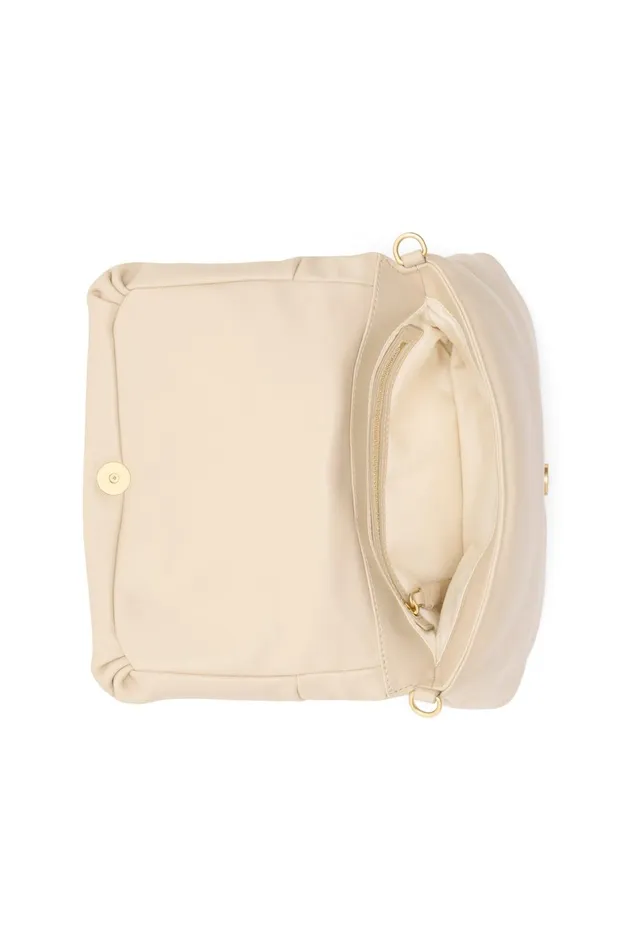 Perla Padded Chain Crossbody Natural Beige Women Aje Handbags 038 Wallets