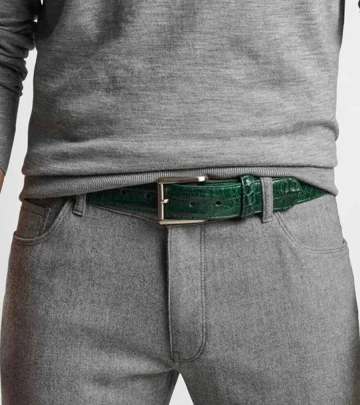 Peter Millar Belts Men Matte Crocodile Belt