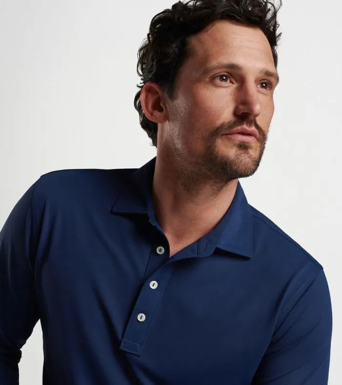 Peter Millar Polos GolfMen Soul LongSleeve Performance Mesh Polo