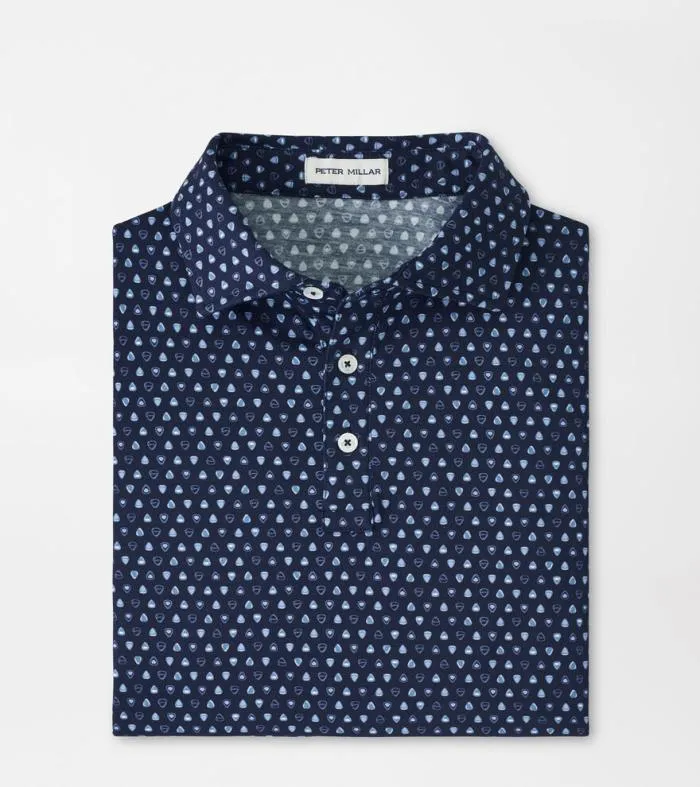 Peter Millar Polos Men Pilot Mill Epic Solo Printed ShortSleeve Polo