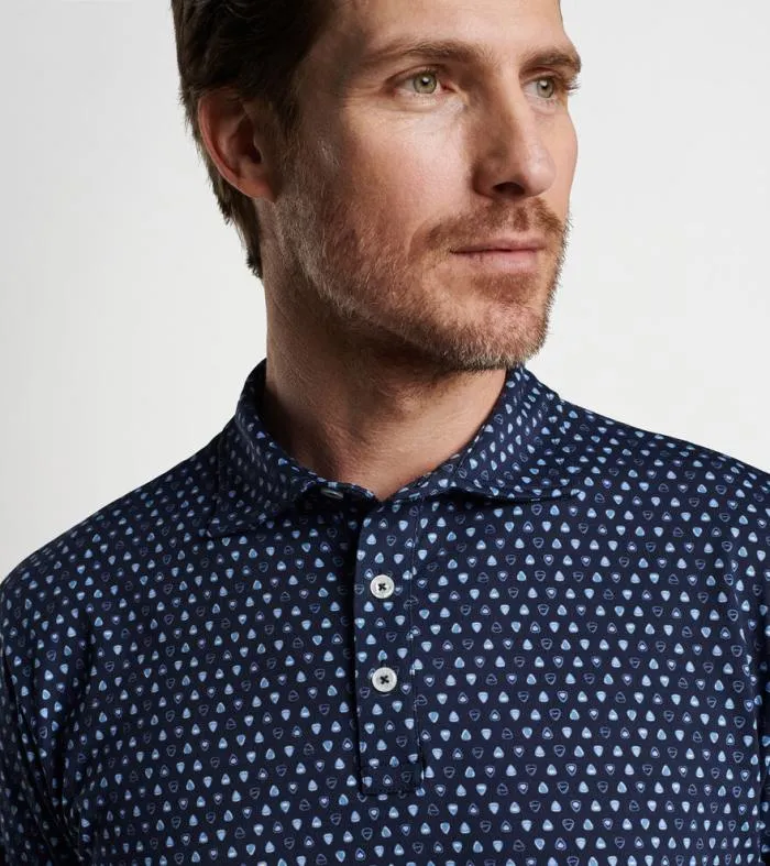 Peter Millar Polos Men Pilot Mill Epic Solo Printed ShortSleeve Polo
