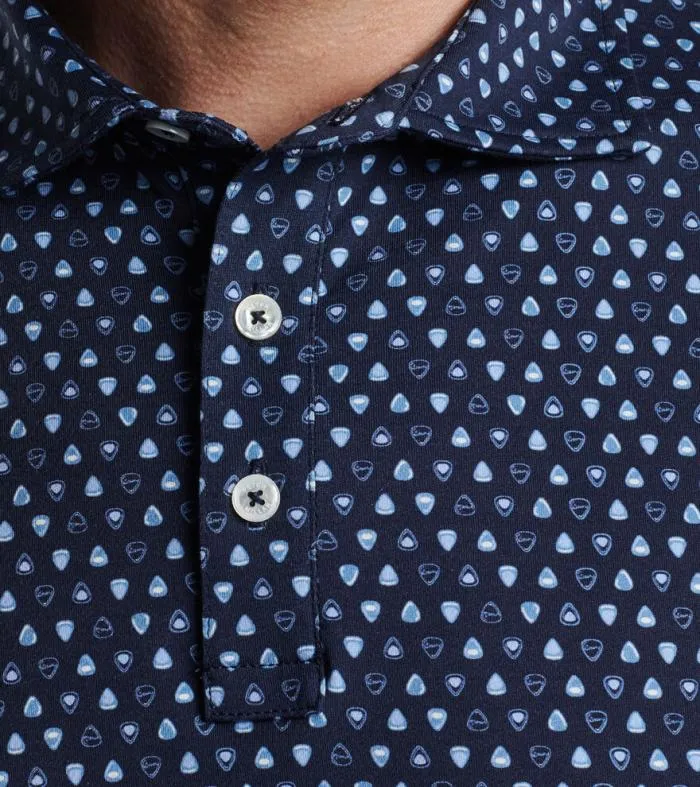 Peter Millar Polos Men Pilot Mill Epic Solo Printed ShortSleeve Polo