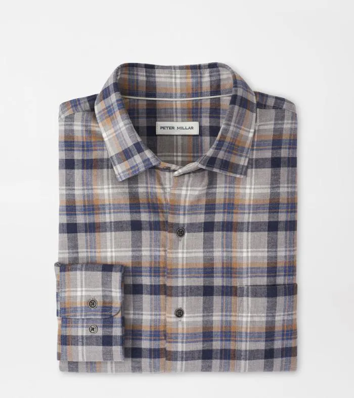 Peter Millar Sport Shirts Men Iron Way Cotton Sport Shirt