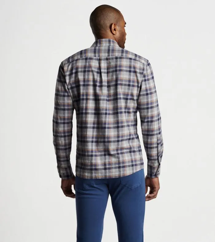 Peter Millar Sport Shirts Men Iron Way Cotton Sport Shirt