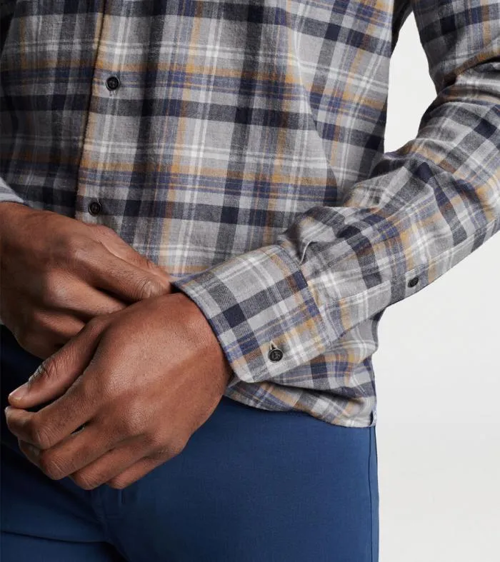 Peter Millar Sport Shirts Men Iron Way Cotton Sport Shirt