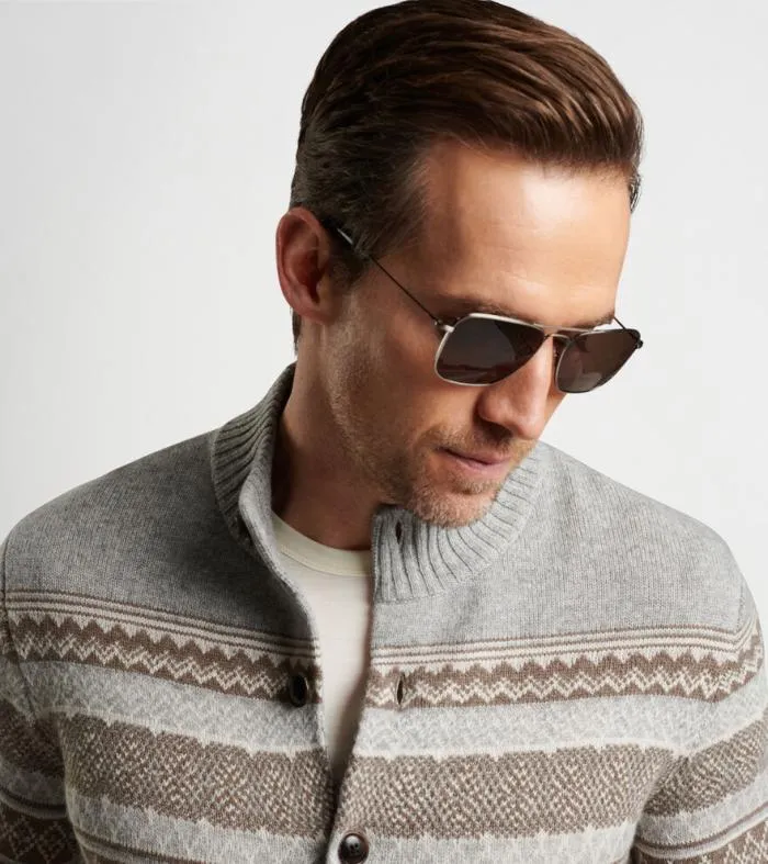 Peter Millar Sweaters Men Brunhall FullButton Fair Isle Cardigan