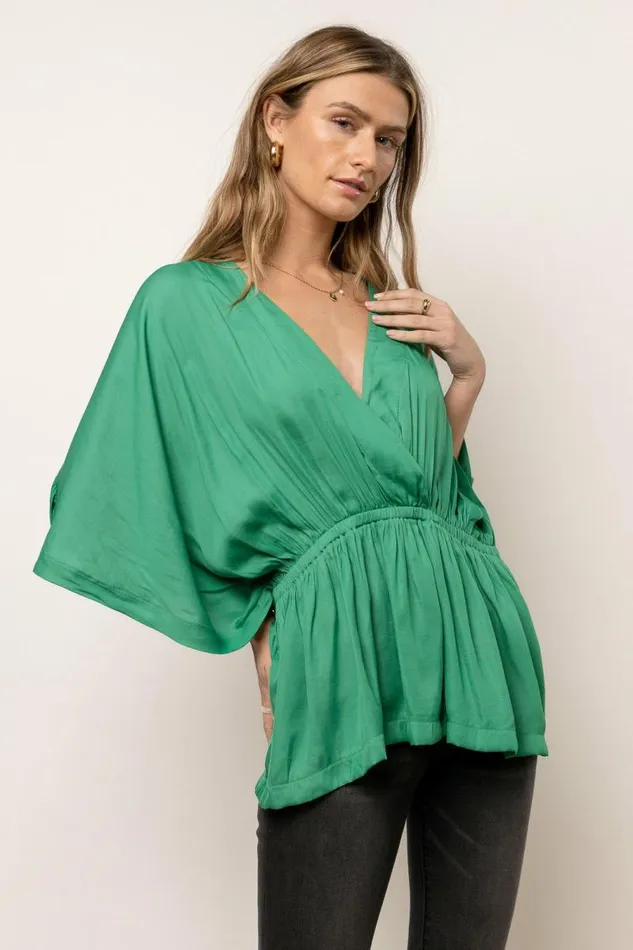 Pettra Blouse In Green 8211 FINAL SALE Green Women Bohme Blouses