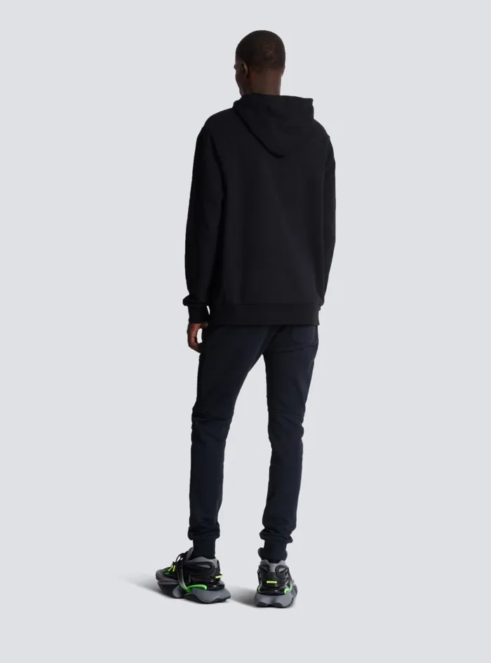 Pierre Hoodie Black Men Balmain Sweatshirts