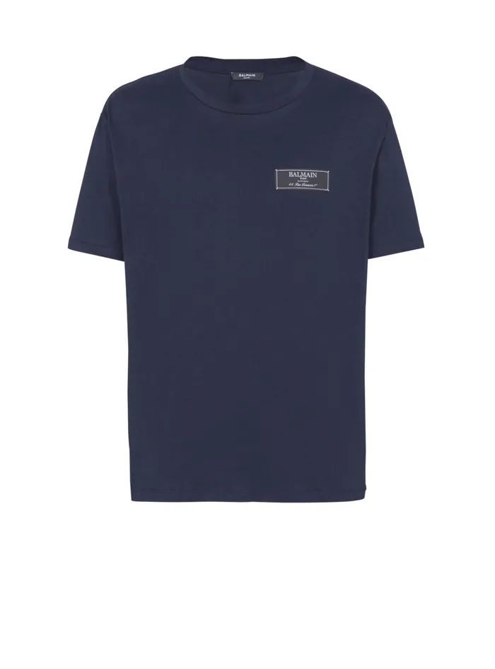 Pierre Shortsleeved Tshirt Navy Men Balmain TShirts