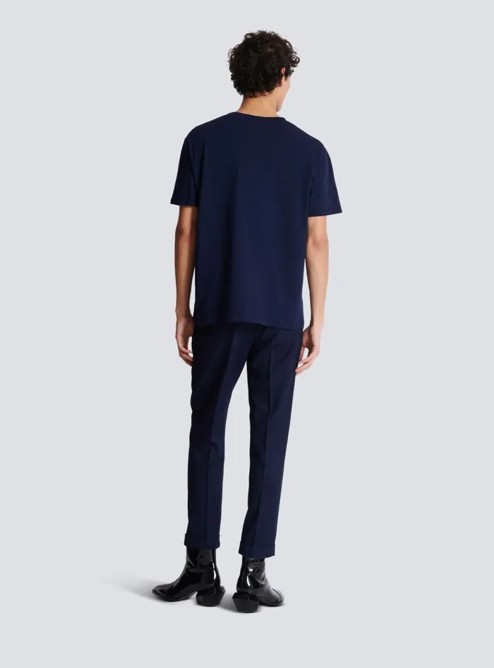 Pierre Shortsleeved Tshirt Navy Men Balmain TShirts