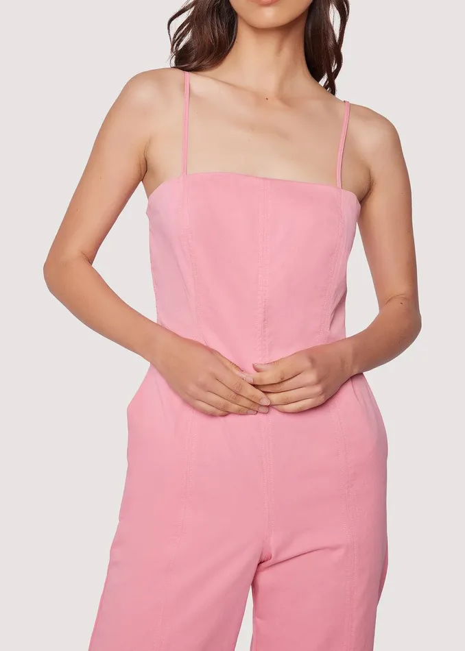 Pink Garnet Jumpsuit Pink Women Lost Wander Romper And Jumpsuits