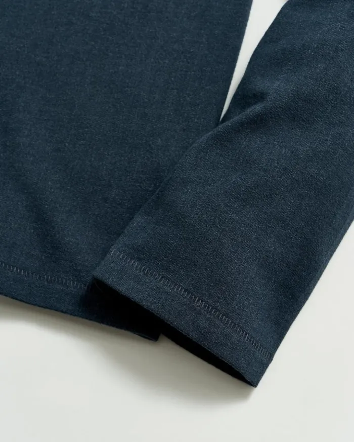 Polos Tees and Henleys Men Billy Reid Ls Herringbone Polo Navy