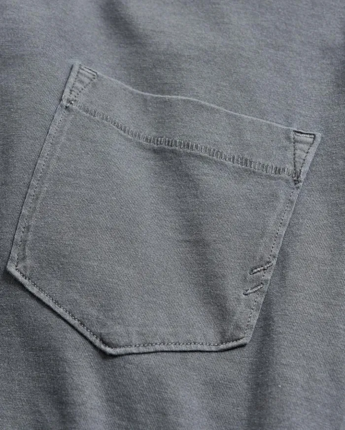 Polos Tees and Henleys Men Billy Reid Washed Tee Black