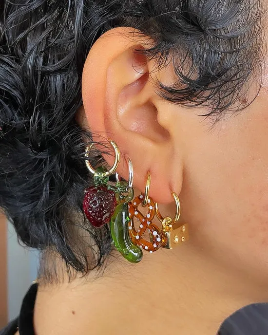 Pretzel Hoops Brown Gold Jewelry Lisa Says Gah Women