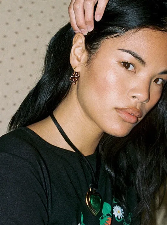 Pretzel Hoops Brown Gold Jewelry Lisa Says Gah Women