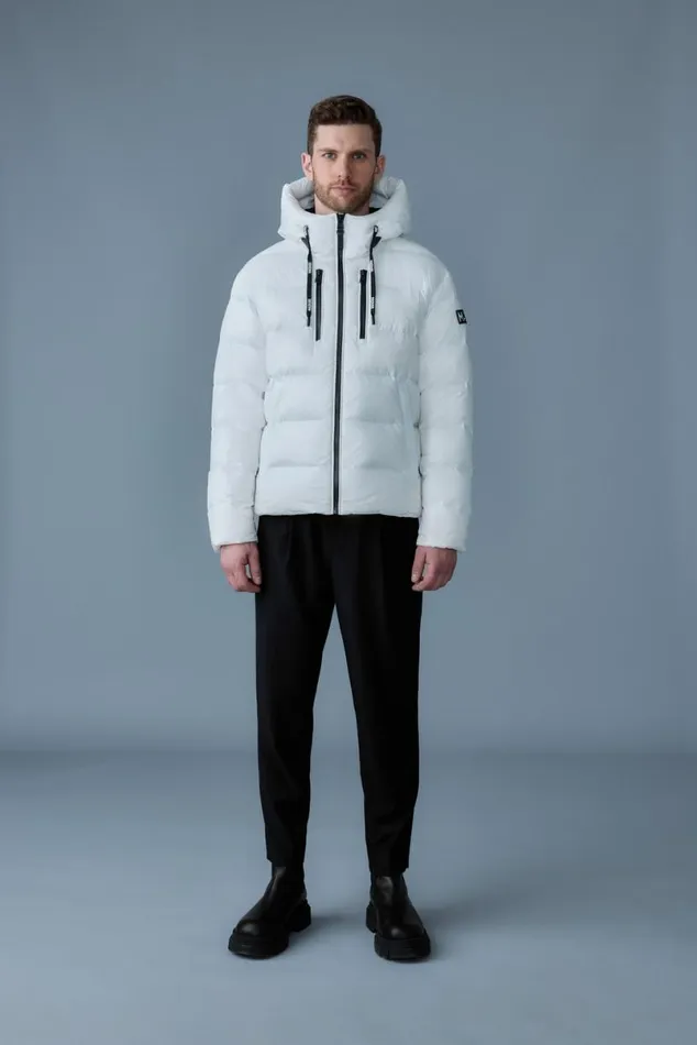 Puffer Men Mackage VICTOR Lustrous Light Down Jacket With Hood For Men Emerald Puffer Men Mackage VICTOR Lustrous Light Down Jacket With Hood For Men Emerald