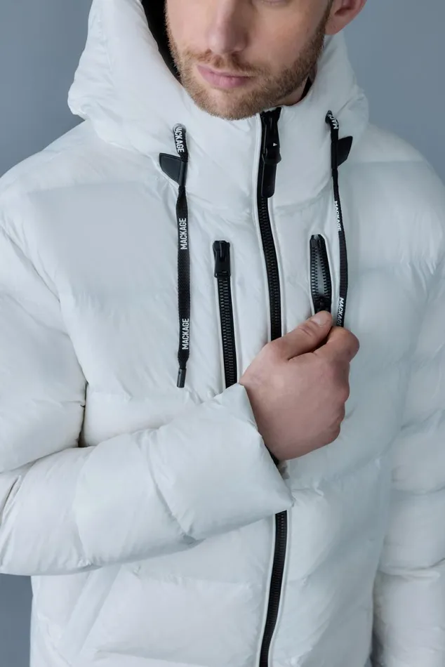 Puffer Men Mackage VICTOR Lustrous Light Down Jacket With Hood For Men Emerald Puffer Men Mackage VICTOR Lustrous Light Down Jacket With Hood For Men Emerald