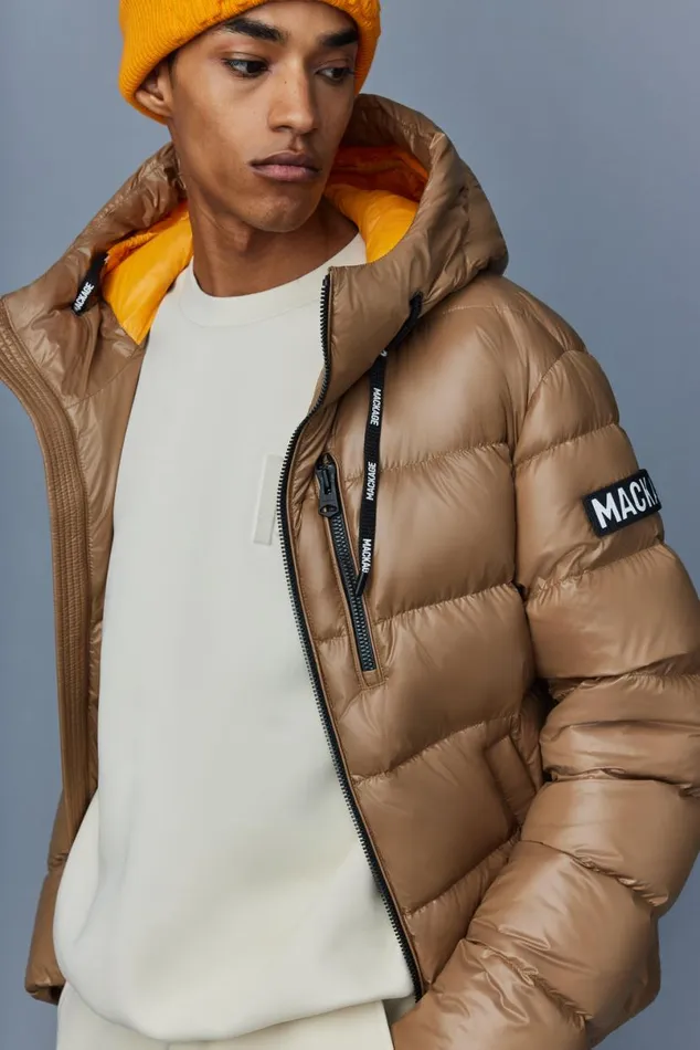Puffer Men Mackage VICTOR Lustrous Light Down Jacket With Hood For Men Emerald Puffer Men Mackage VICTOR Lustrous Light Down Jacket With Hood For Men Emerald