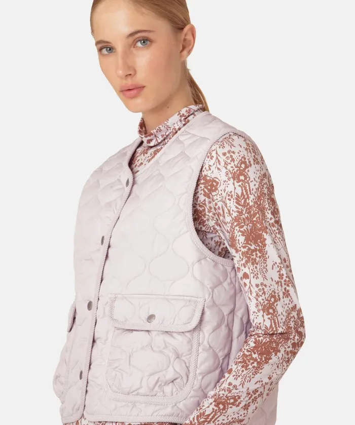 Quilt Vest 8211 Concrete Outerwear Ilse Jacobsen All Jackets And Coats