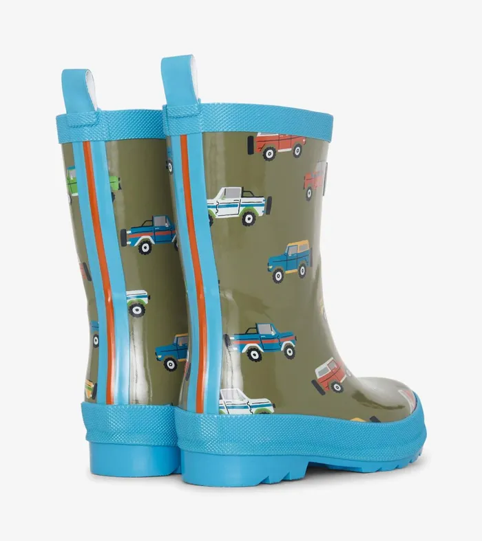 Rainwear BoysBaby and Toddler Hatley Boys Off Roading Shiny Rain Boots