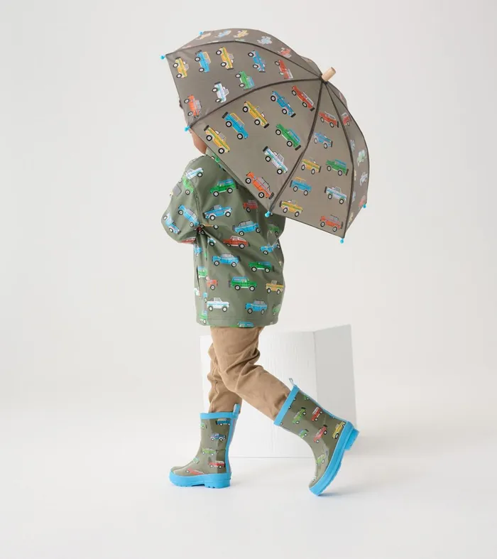 Rainwear BoysBaby and Toddler Hatley Boys Off Roading Shiny Rain Boots