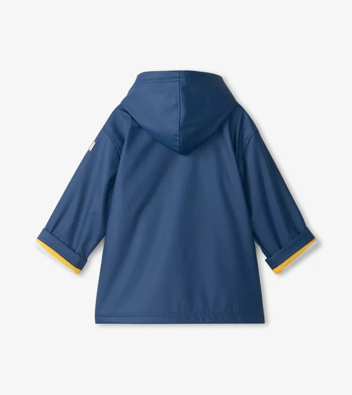 Rainwear GirlsBoys Hatley Navy ZipUp Rain Jacket